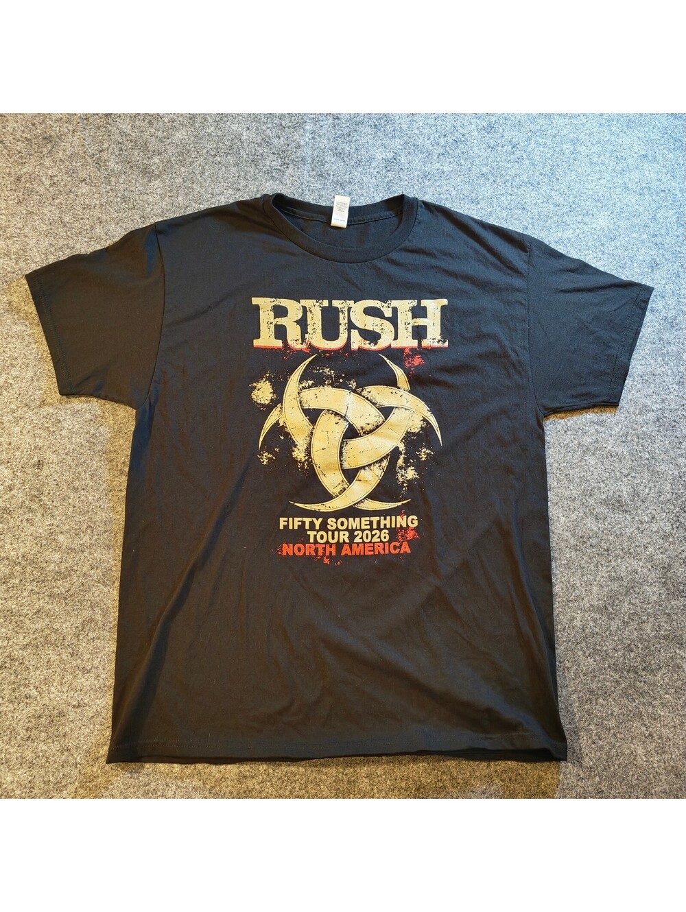 Rush Fifty Something Tour 2026 North America Concert T-Shirt Black Large